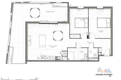 Appartement 3 pièces 276500 €