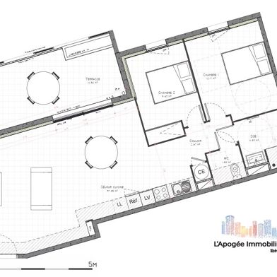 Appartement 3 pièces 253500 €