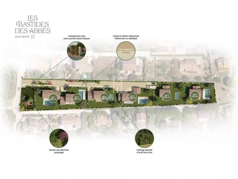 Terrain constructible dans petite résidence sécurisée — photo 1