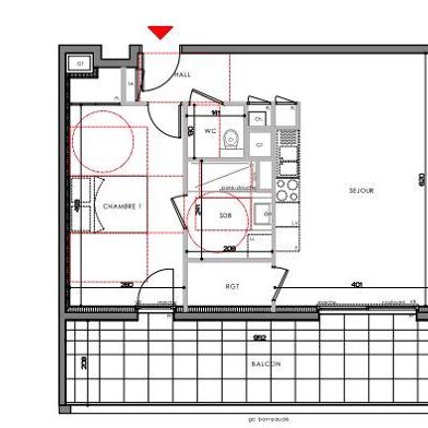 Appartement 2 pièces 225000 €