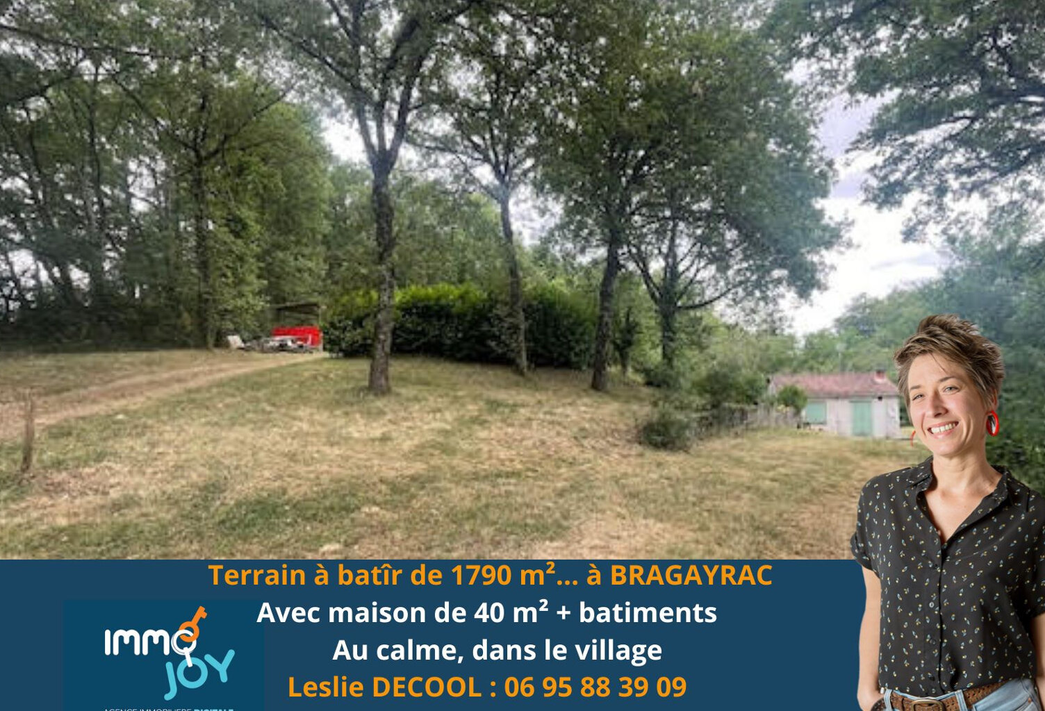Terrain à bâtir de 1790 m2 avec une maison de 40 m2 à BRAGAY — photo 1