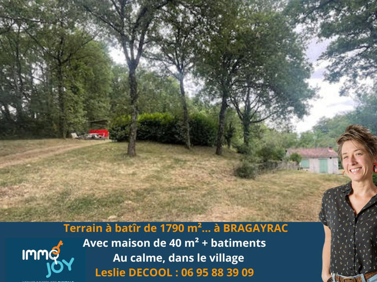 Terrain à bâtir de 1790 m2 avec une maison de 40 m2 à BRAGAY — photo 1