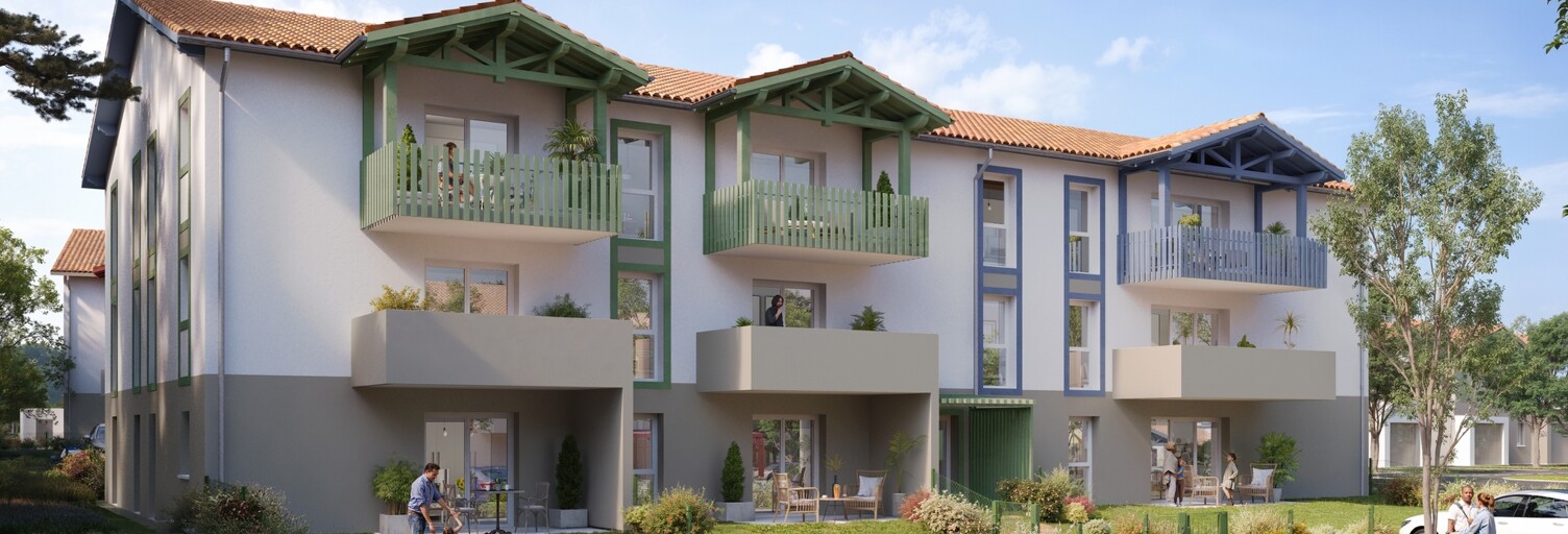 Appartement neuf T2, T3 Pièce 41 à 64 m² à vendre à Saint-Paul-lès-Dax (40990)