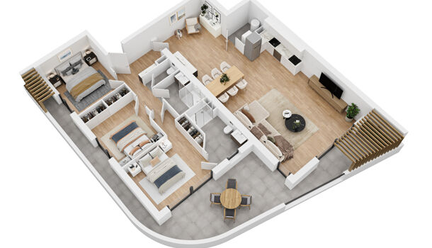 Appartement 3 pièces  à vendre Saint-Cyprien 66750