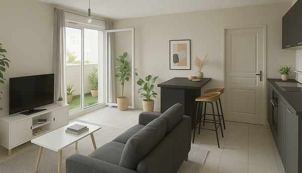 Appartement 2 pièces  à vendre Marseille 8eme 13008