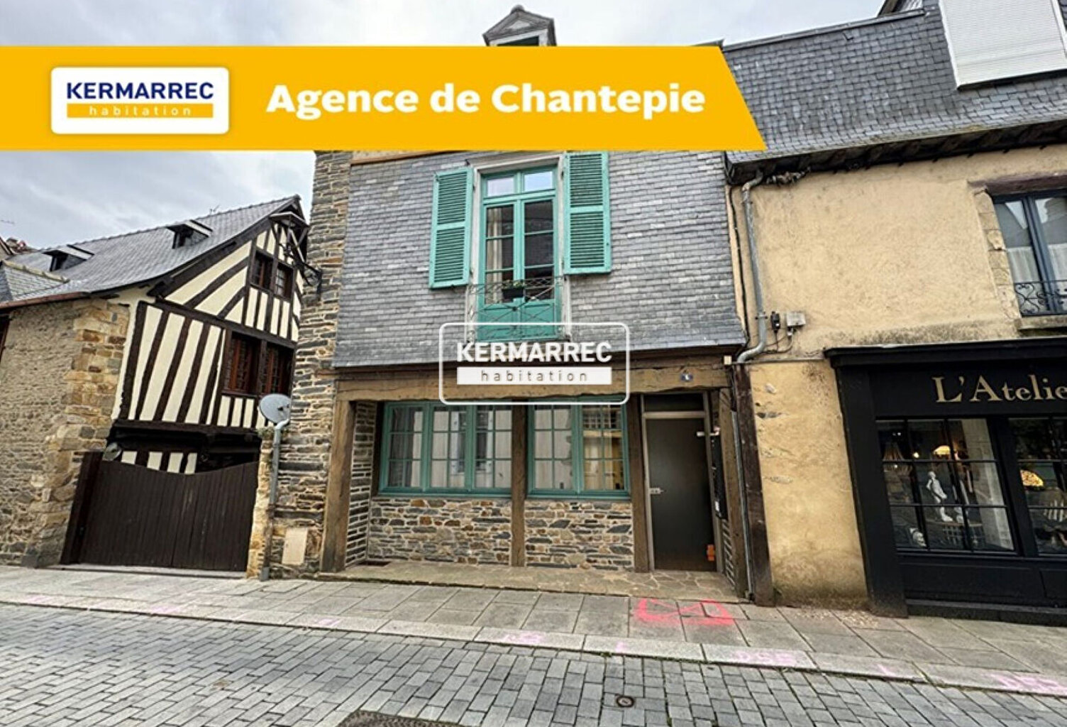 ACHAT CHATEAUGIRON IMMEUBLE DE CARACTERE DE RAPPORT AVEC COMMERCE POSSIBLE — photo 1