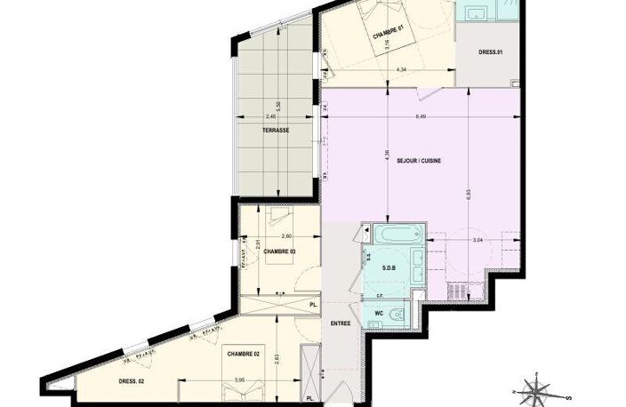 Vente Appartement 4 pièces — photo 2