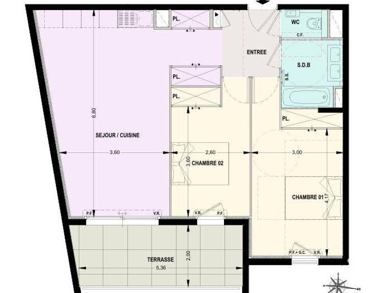 Vente Appartement 3 pièces — photo 1