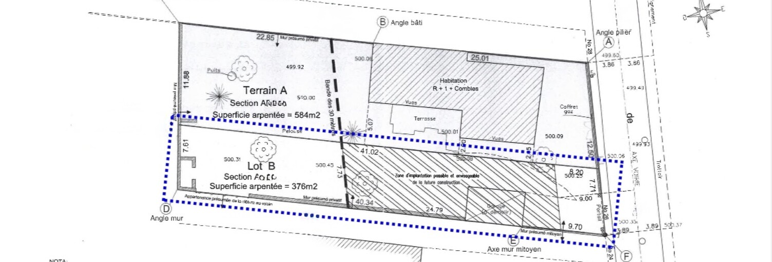 Terrain  376 m² à vendre à Saint-Michel-sur-Orge (91240)