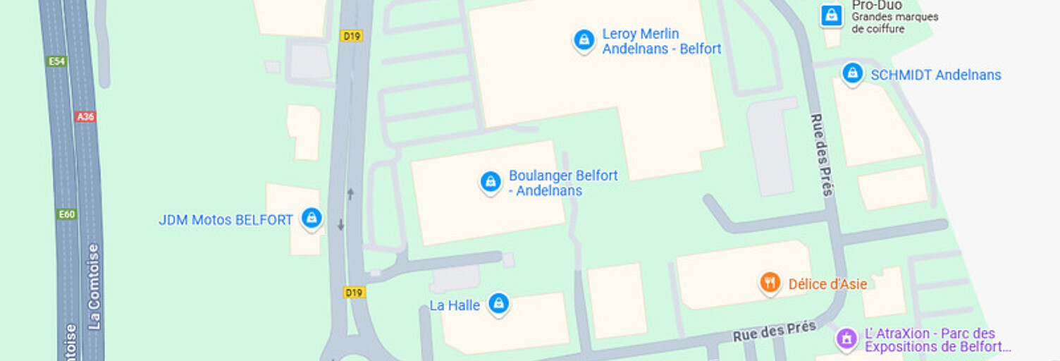 Commerce 2 Pièces 1500 m² à vendre à Andelnans (90400)
