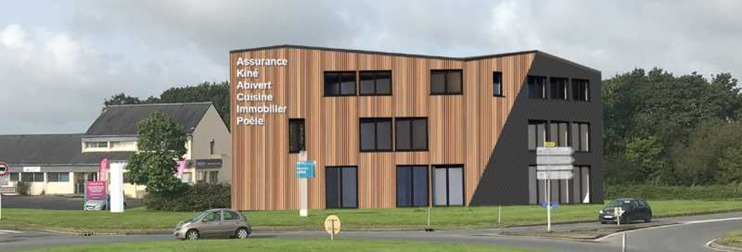 Terrain  380 m² à louer à Landivisiau (29400)