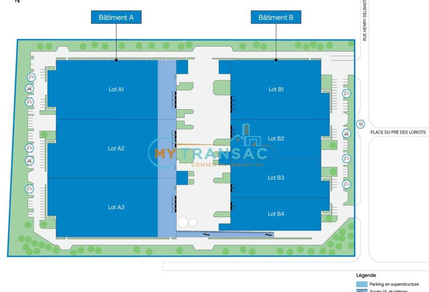 Cellule B2 :  Local de 3 335m² dont 278m² de bureaux à Croissy — photo 1