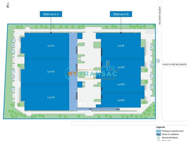 Cellule B2 :  Local de 3 335m² dont 278m² de bureaux à Croissy — photo du bien