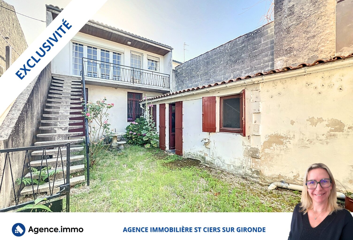 Maison avec un local pro loué et garages — photo 1