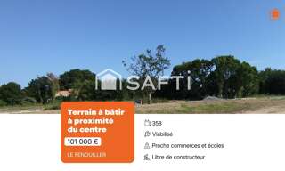 Terrain  358 m² à vendre à Le Fenouiller (85800)