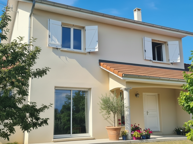 10 min de Bourgoin RESIDENTIEL MAISON 5 CHAMBRES GARAGE ET PISCINE - terrain  1558 m2 — photo du bien
