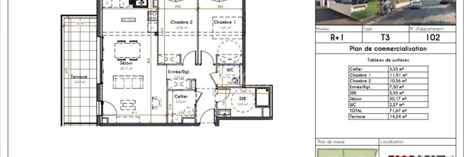 Appartement 3 Pièces 71 m² à vendre à Pau (64000)