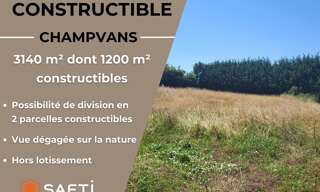 Terrain  3140 m² à vendre à Champvans (39100)