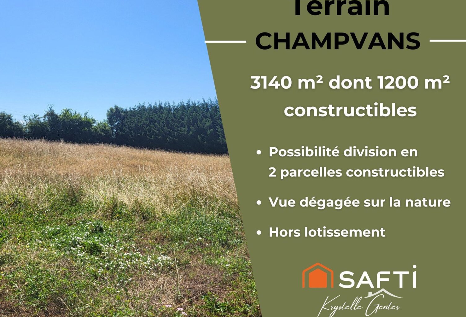 A Champvans grand terrain en partie constructible! — photo 1