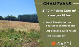 Terrain  3140 m² à vendre à Champvans (39100)