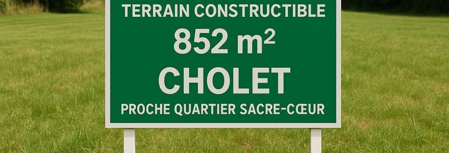 Terrain  852 m² à vendre à Cholet (49300)