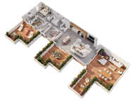 Appartement penthouse T4 — photo 4