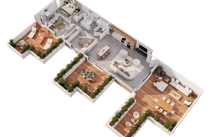 Appartement penthouse T4 — photo 4