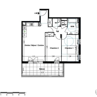 Appartement 3 pièces 352000 €