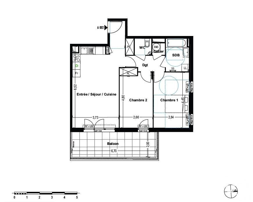 Cogolin - 64m² - 3p.