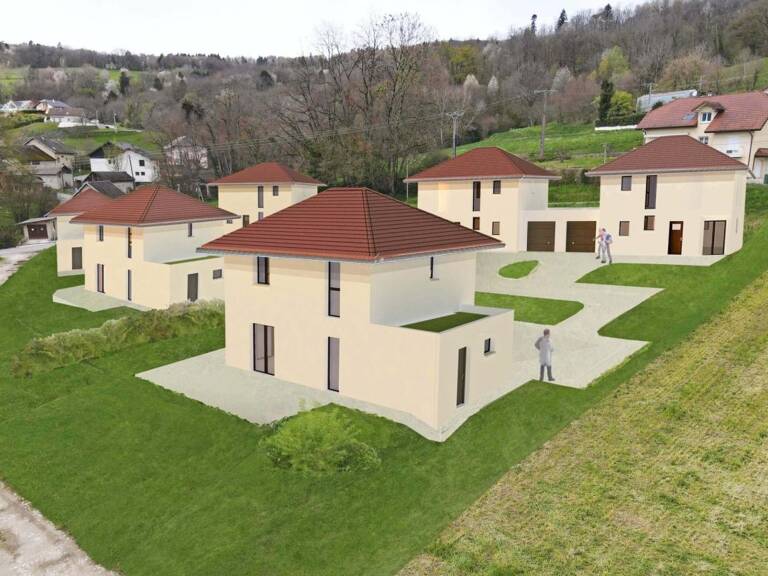 Albens  a vendre maison jumelée 5 pièces 108 m2 env + garage sur terrain de 471 m2 env — photo 1