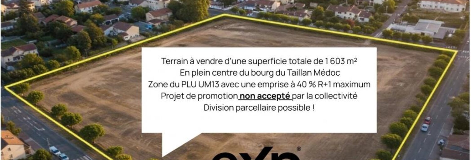 Terrain  1603 m² à vendre à Le Taillan-Médoc (33320)