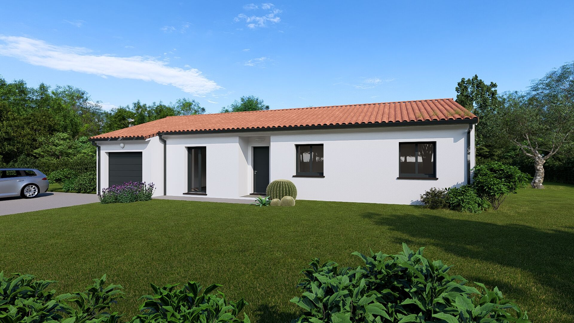 Belle maison à Vacquiers avec garage