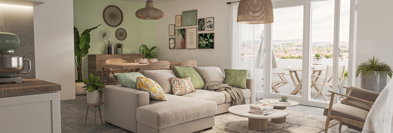 Appartement neuf T2, T3, T4 Pièce 45 à 78 m² à vendre à Marseille 13 (13013)