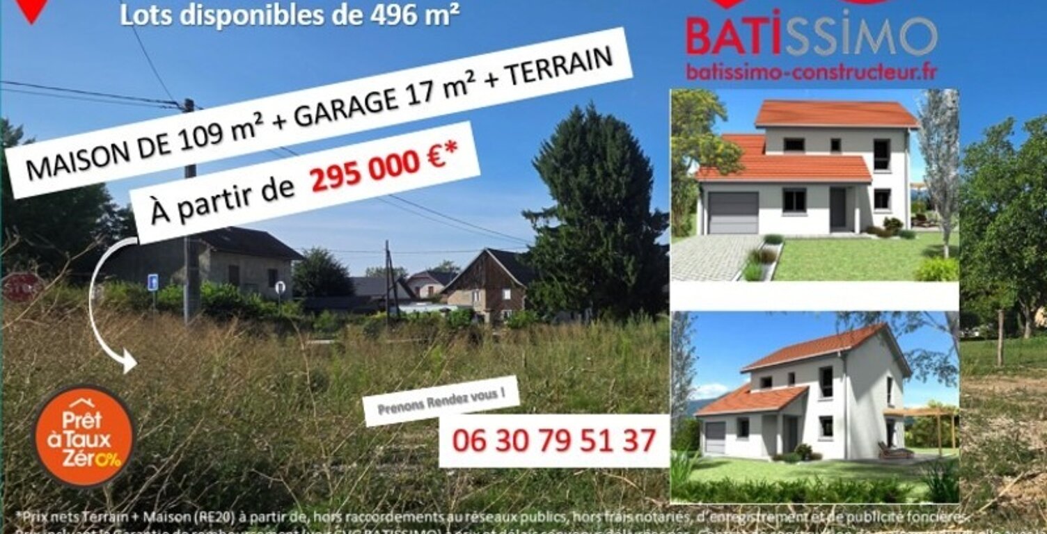 Terrain à vendre de 496,00 m² ENTRE DEUX GUIERS (38) — photo 1