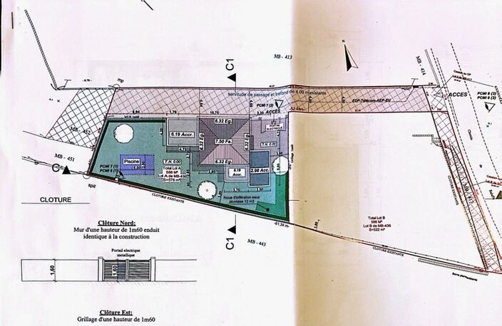 GRAU D'AGDE(34) PROJET CONSTRUCTION VILLA CONTEMPORAINE 4 FACES, TERRAIN 586 m2, ACCES MER PROCHE — photo 4