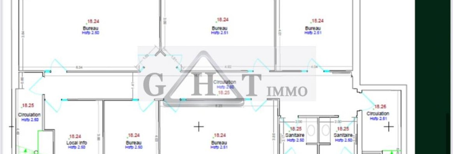 Bureau  175 m² à louer à Nanterre (92000)