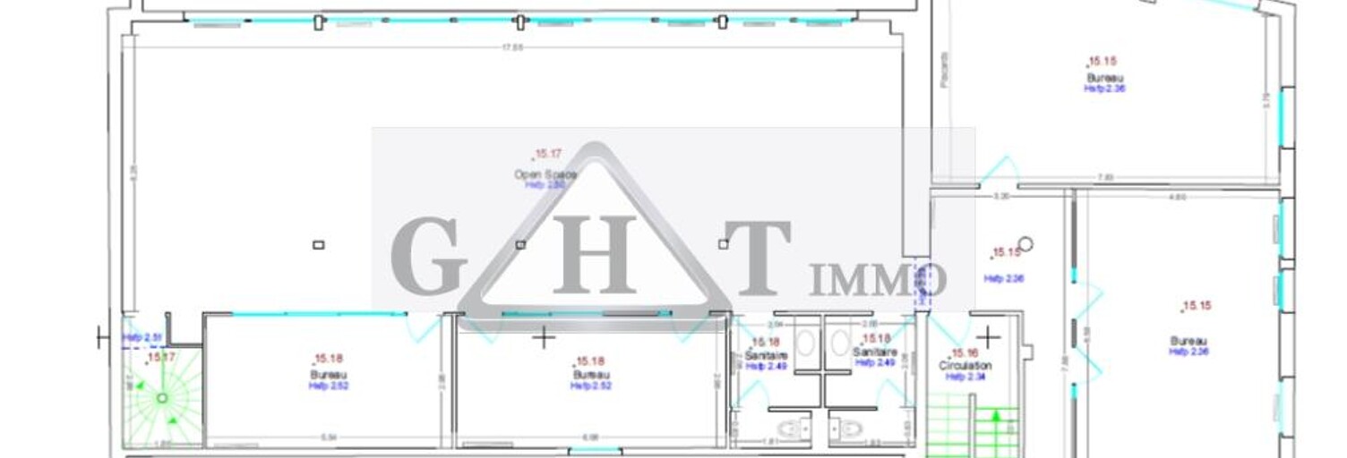 Bureau  265 m² à louer à Nanterre (92000)