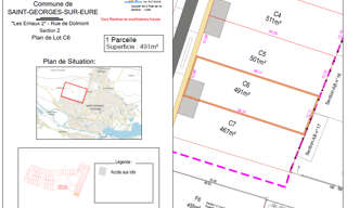 Terrain  491 m² à vendre à Chartres (28000)
