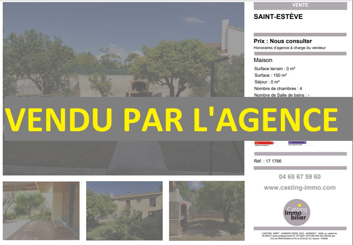 Villa / Maison  T5 à vendre Saint-Estève 66240