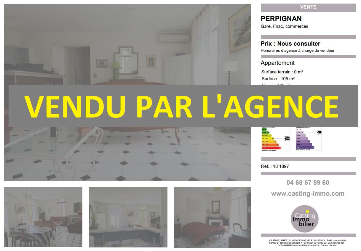 Appartement  T5 à vendre Perpignan 66000