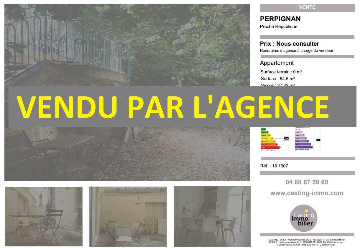 Appartement  T3 à vendre Perpignan 66000