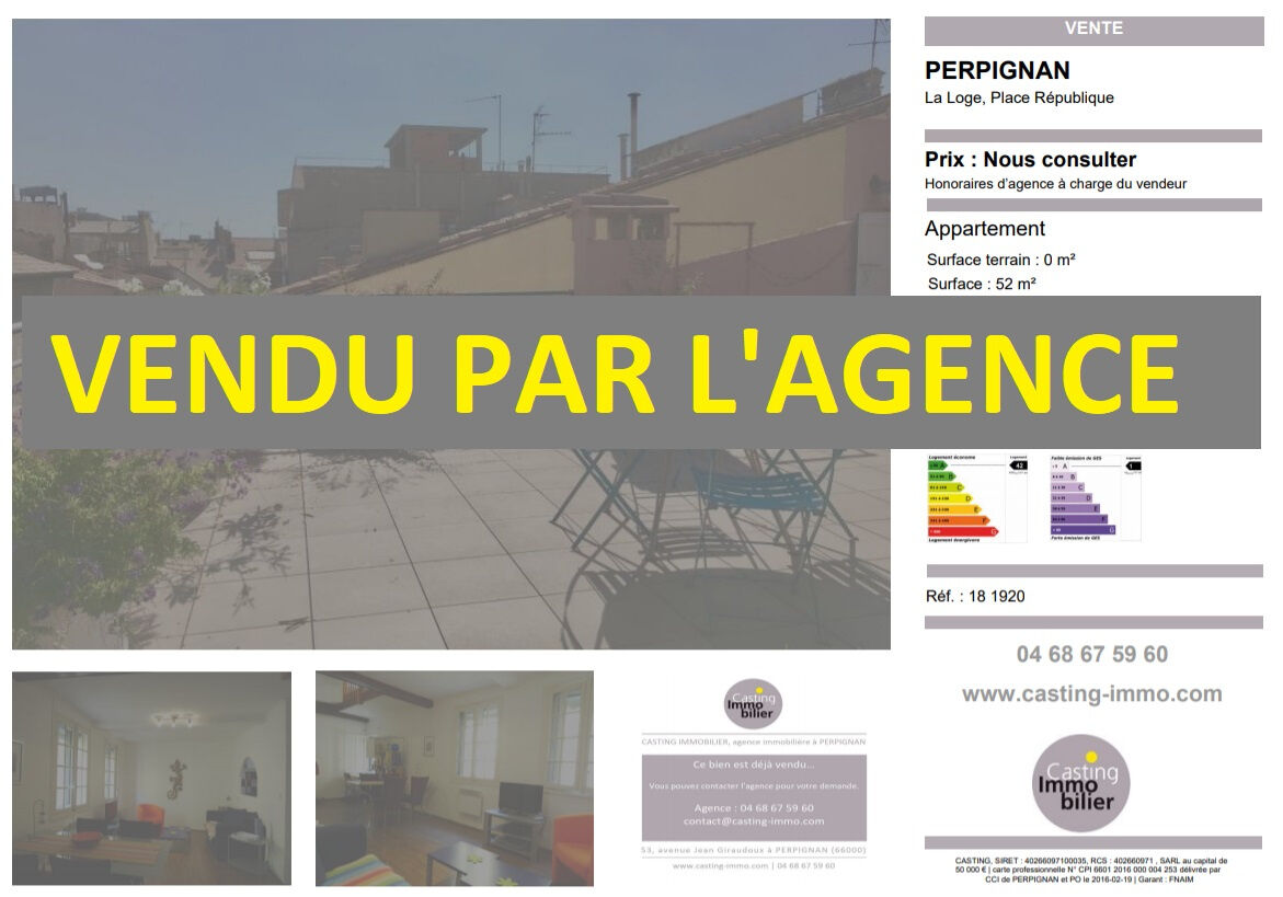 Appartement  T3 à vendre Perpignan 66000