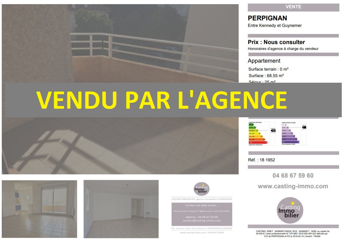 Appartement  T3 à vendre Perpignan 66000