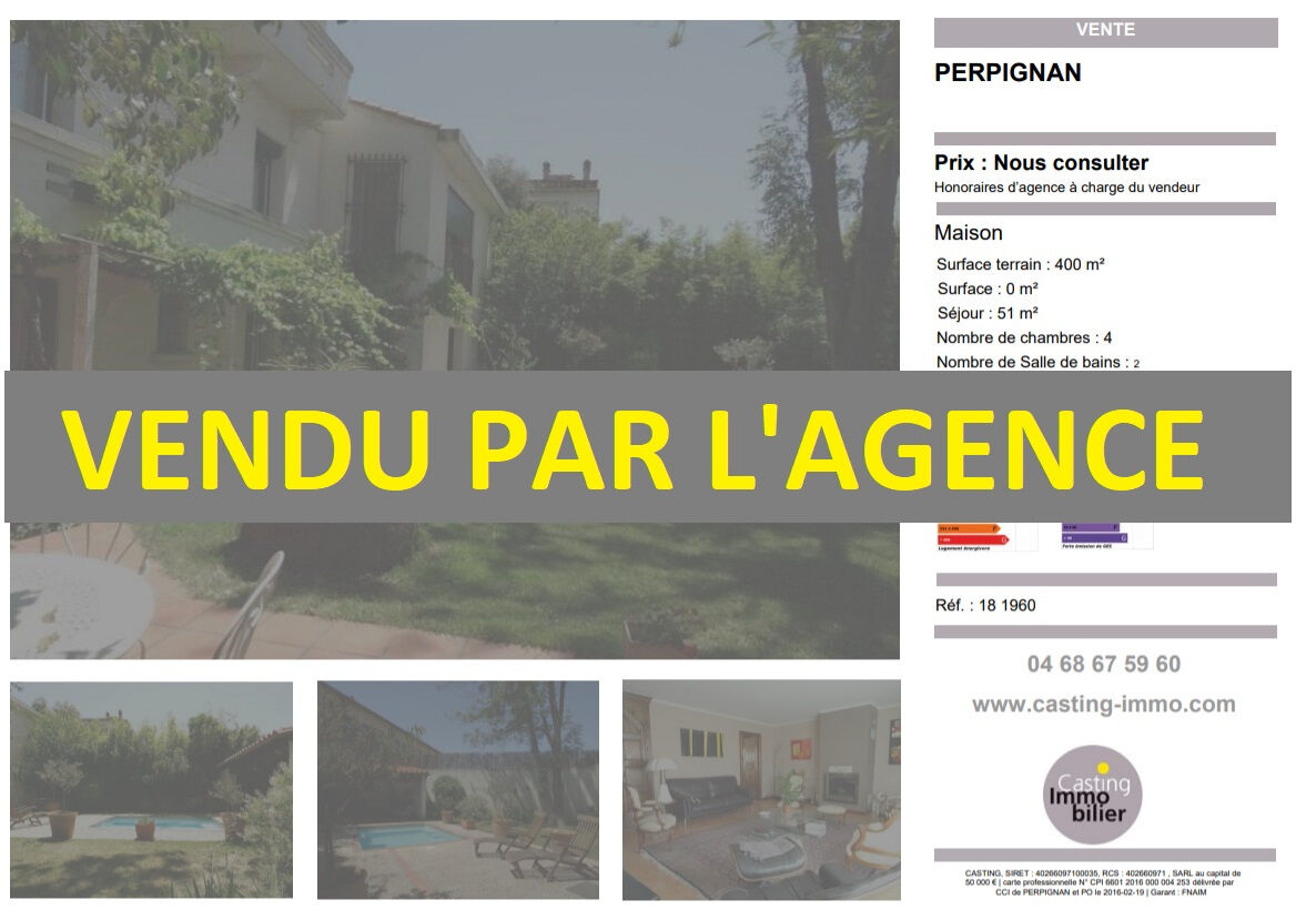 Villa / Maison  T6 à vendre Perpignan 66000