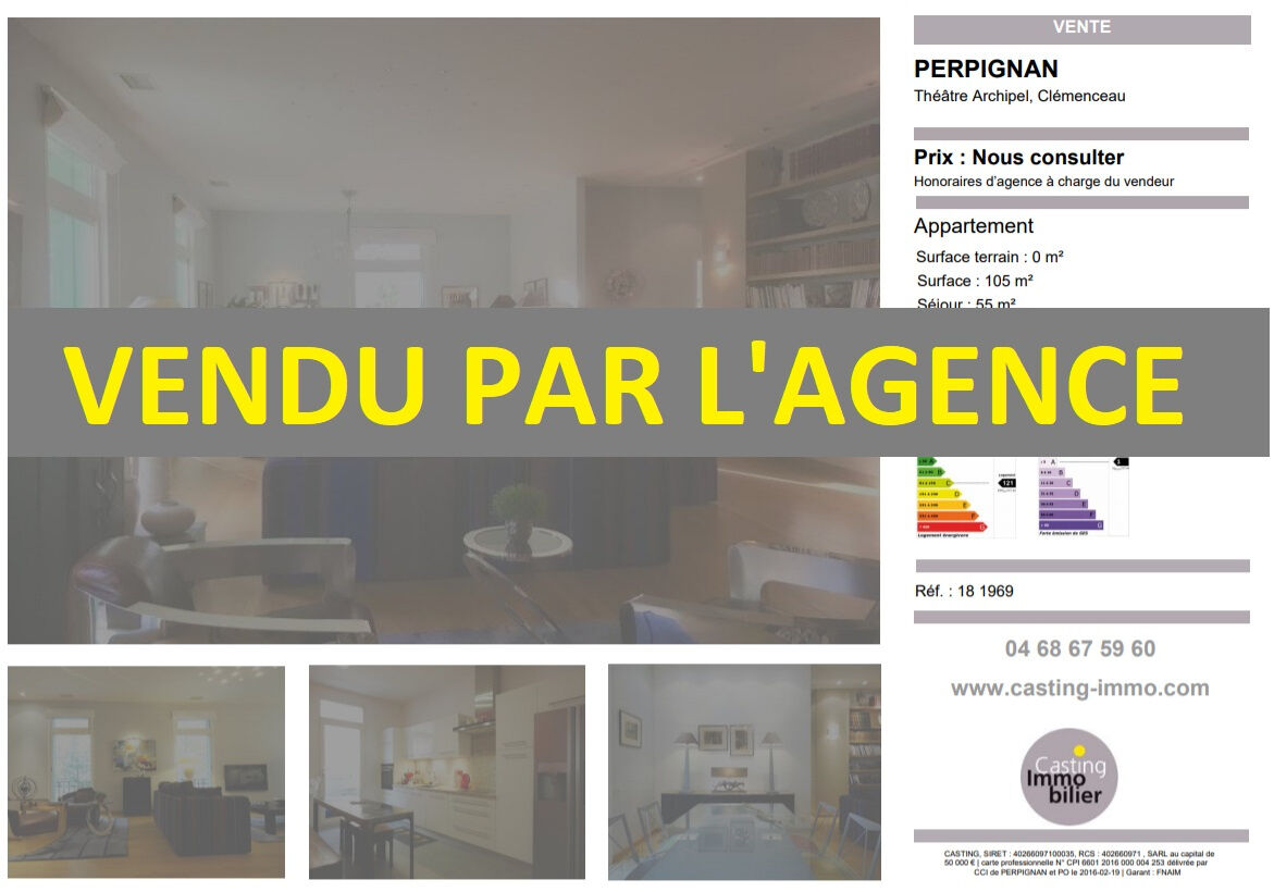 Appartement  T3 à vendre Perpignan 66000