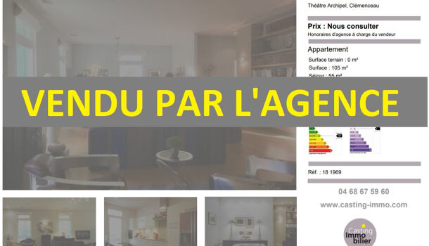 Appartement 3 pièces  à vendre Perpignan 66000