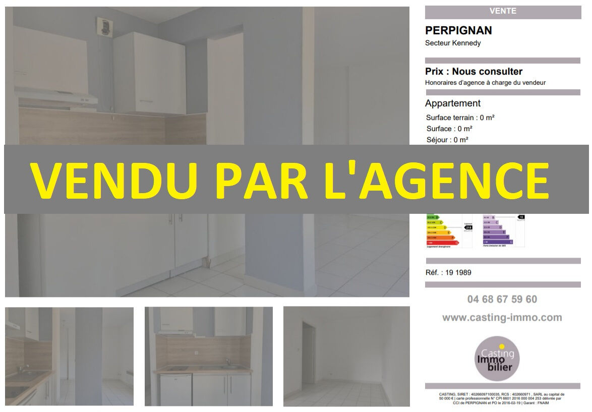 Appartement  T1 à vendre Perpignan 66000