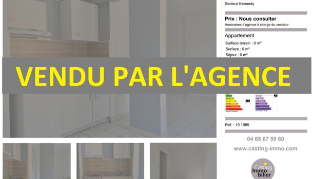 Appartement 1 pièces  à vendre Perpignan 66000