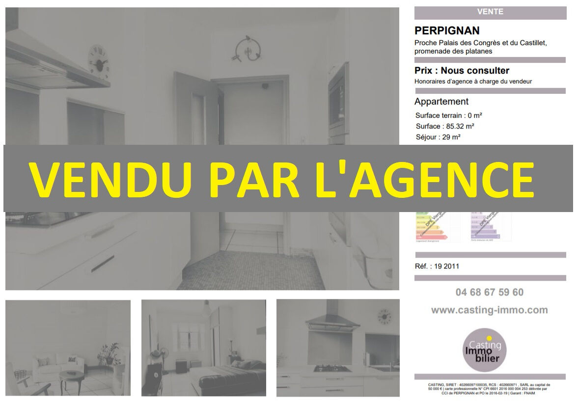 Appartement  T3 à vendre Perpignan 66000