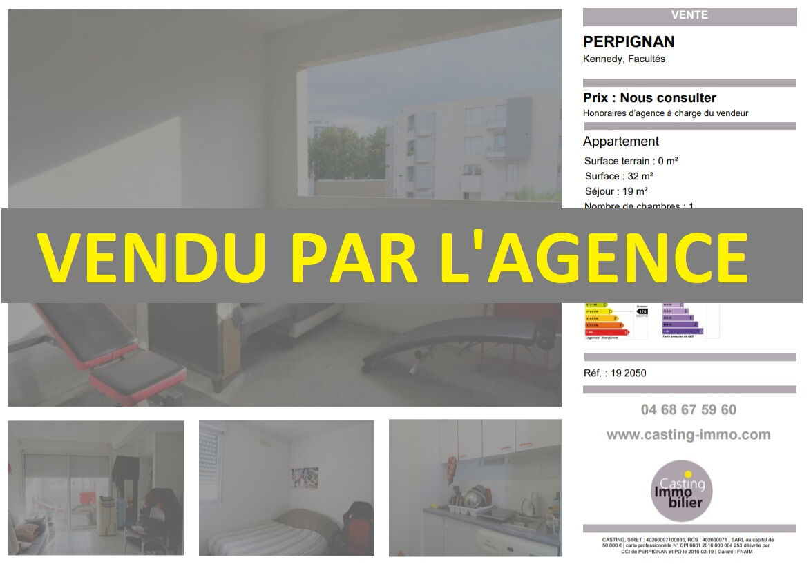 Appartement  T2 à vendre Perpignan 66000